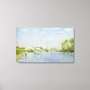Het kanaal Saint-Denis Canvas Afdruk