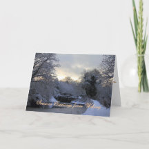 Het Kanaal van Basingstoke in de sneeuwKerstkaart