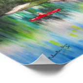 Het kanoestreren van de rivier de Blaas Poster (Hoek)