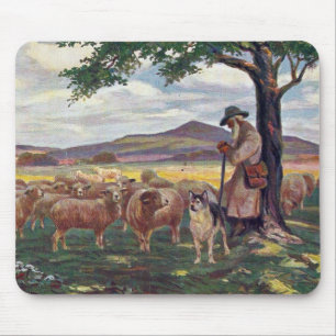 Het kantelen van de schapen muismat