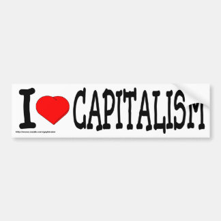 Het kapitalisme is goed bumpersticker