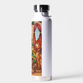 Het kappen van de kerstboom waterfles (Links)