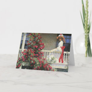 Het karmozijnrode Fijne Art. van de Wandelaar Kaart