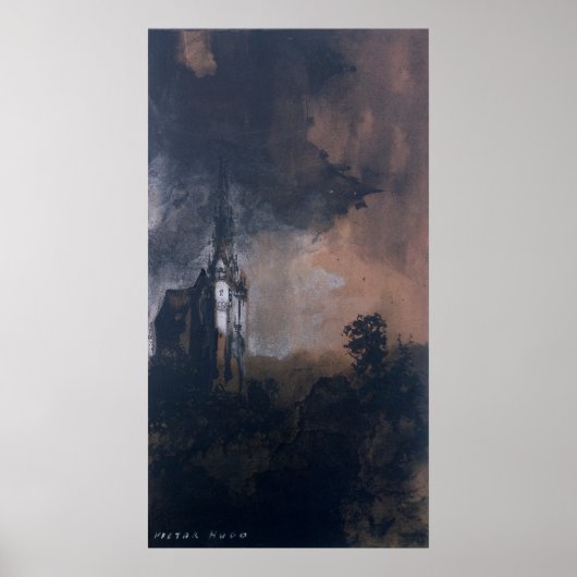 Het kasteel in de maan poster (Voorkant)