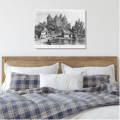 Het kasteel van Combourg Canvas Afdruk (Insitu (Slaapkamer))