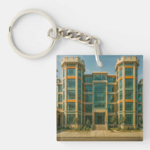 Het kasteel van Crystal Citadel Sleutelhanger