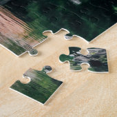 Het kasteel van de Japanse keizer in de groene bos Legpuzzel (Zijkant)