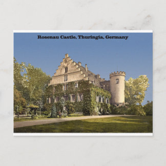 Het Kasteel van Rosenau, Thuringia, Duitsland Briefkaart