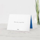 Het Kat die van Christms op Kerstman, kaart (Achterkant)