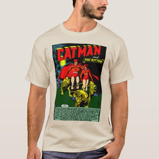 Het kat-Man en het kitten T-shirt (Voorkant)