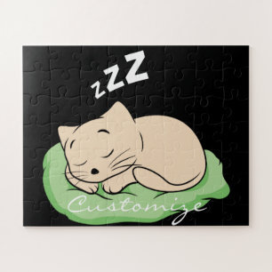 Het Kat Thunder_Cove van de slaap Legpuzzel