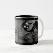 Het Kat van Boo geeft een Boot Two-Tone Koffee Mok (Voorkant rechts)