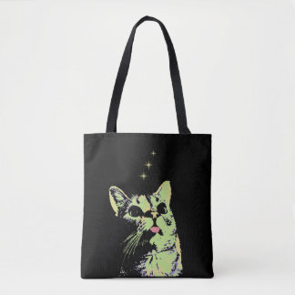 Het Kat van de Blep Wijze kijkt de sterren Draagtas