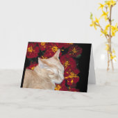 Het Katje van Cheshire in Goudsbloemen Kaart (Gele Bloem)