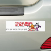 Het kattenhuis op de Bumpersticker Kings (Op auto)