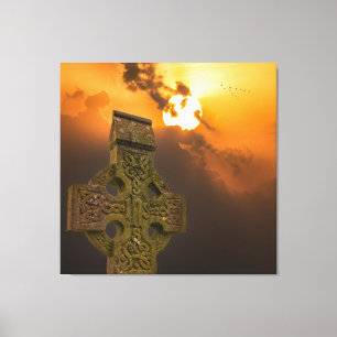 Het Keltische kruis Canvas Afdruk