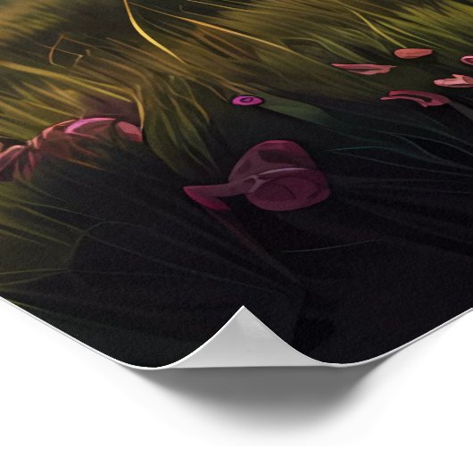 Het Keltische kruis is een baken van hoop. Poster (Hoek)