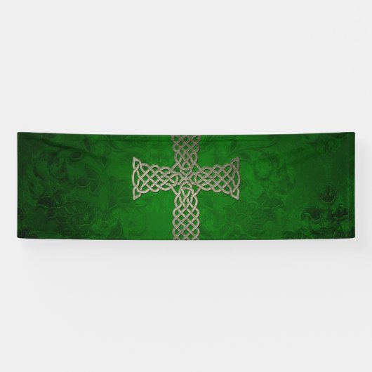Het Keltische kruis Spandoek (Horizontaal)
