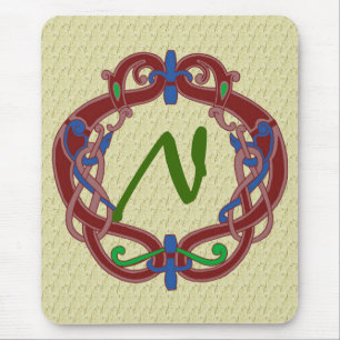 Het Keltische Ontwerp met monogram Mousepad van Muismat