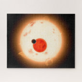 Het Kepler-16 systeem. Legpuzzel (Horizontaal)