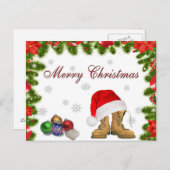 Het kerst Briefkaart (Voorkant / Achterkant)