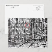 Het kerstalfabet feestdagenkaart (Voorkant / Achterkant)