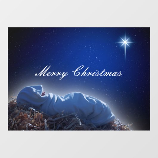 Het kerstcadeau raamsticker (Vel)