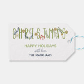 Het kerstcadeautje label cadeaulabel (Voorkant (Horizontaal))