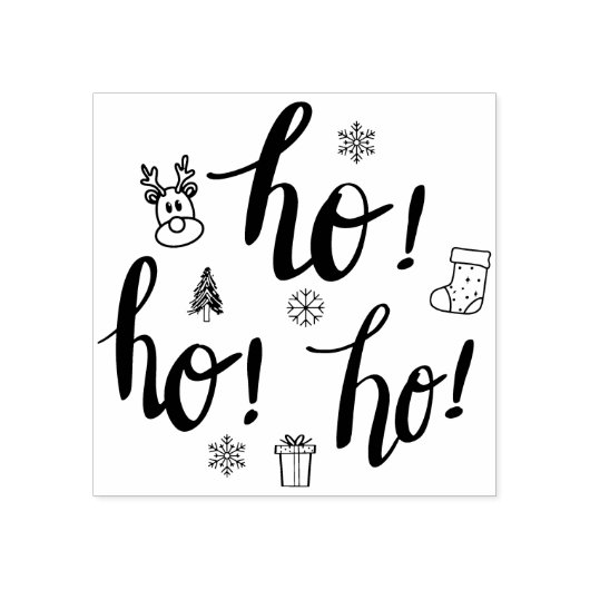 het kerstfeest rubberstempel (Afrduk)