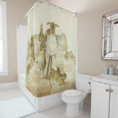 Het Kerstfeest van de konijnen van Beatrix Potter Douchegordijn (In situ)