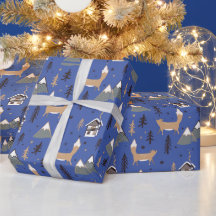 Het kerstpapier met flessenvulling