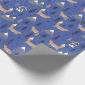 Het kerstpapier met flessenvulling cadeaupapier (Hoek)