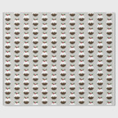 Het kerstpatroon cadeaupapier (Vlak)