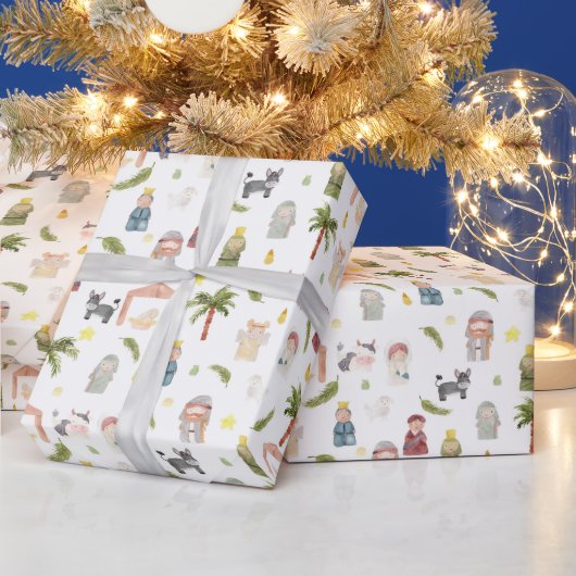 Het kerstvakantiewrapppapier van de Nativity Cadeaupapier (Feestdagen)