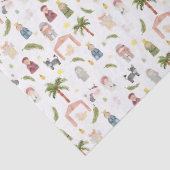 Het kerstvakantiewrapppapier van de Nativity Tissuepapier (Detail)