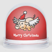 Het kerstvarken sneeuwbol (Voorkant)