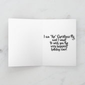 ** HET KERSTVARKEN*** WENST JE HET BESTE KERSTFEES FEESTDAGEN KAART (Binnen)