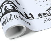 Het kerstverhaal cadeaupapier (Rol Hoek)