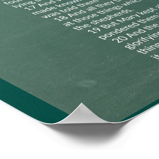 Het kerstverhaal - in de scriptie poster (Hoek)