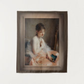 Het Ketting-Pearl van Charles Chaplin Wandkleed (Voorkant)