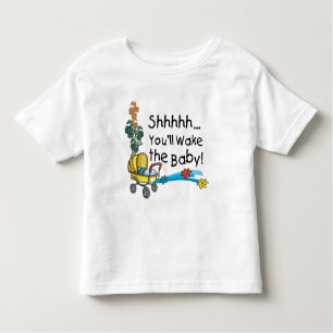 Het Kielzog van Shhh het Baby Kinder Shirts