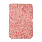 Het kijken als zalmtinten getextureerd van muur badmat (Voorkant Verticaal)