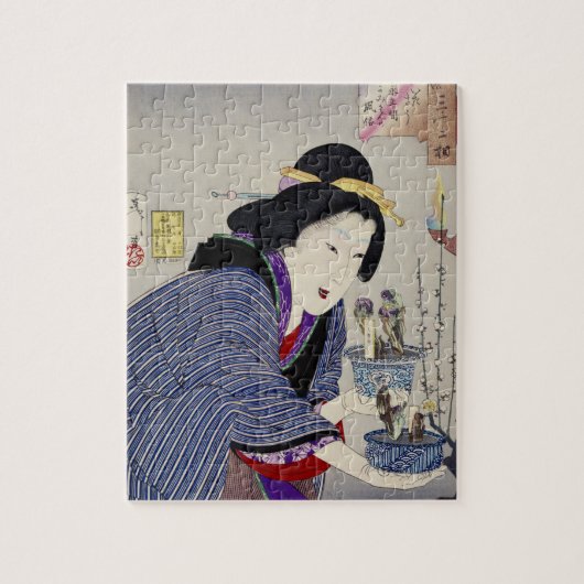 Het kijken alsof ze wil veranderen: Het uiterlijk Legpuzzel (Verticaal)