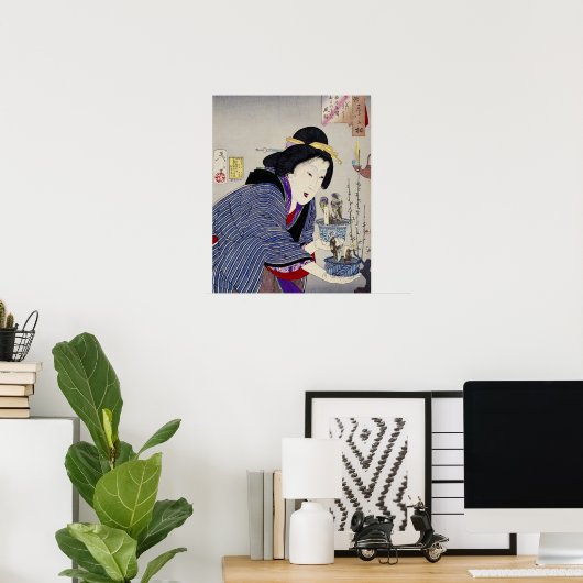 Het kijken alsof ze wil veranderen: het uiterlijk poster (Thuiskantoor)