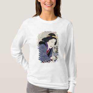 Het kijken alsof ze wil veranderen: Het uiterlijk T-shirt