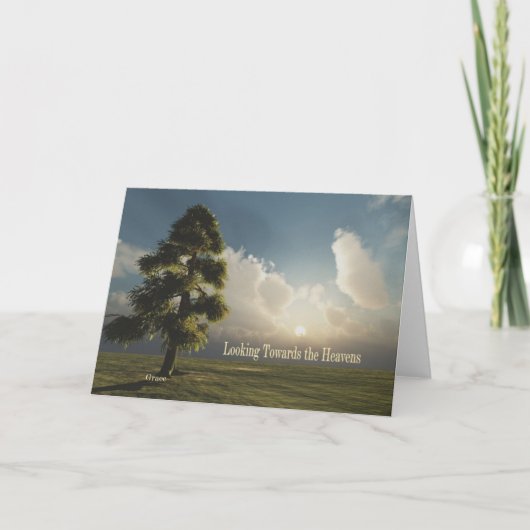 Het kijken naar de Hemel Notecard Kaart (Voorkant)