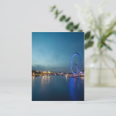 Het kijken naar de Theems Briefkaart (Staand voorkant)