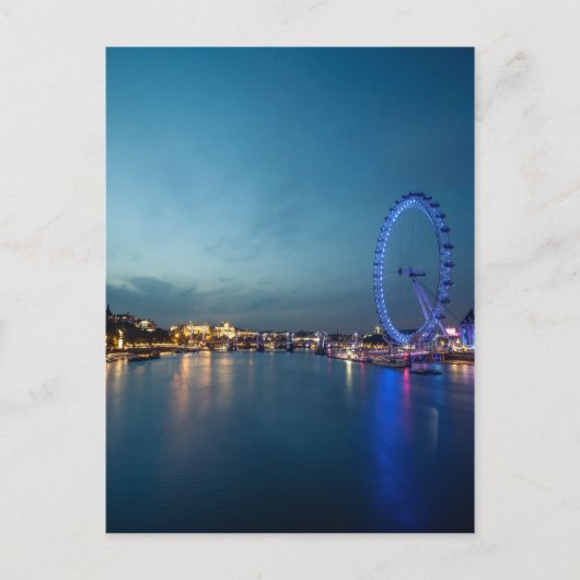 Het kijken naar de Theems Briefkaart (Voorkant)