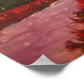 "Het kijken voorbij de Voorgrond" Poster (Hoek)