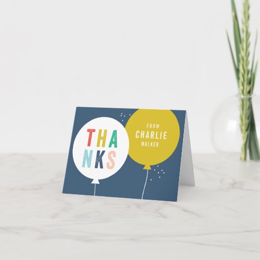 Het kind dankt u notecard bedankkaart (Voorkant)